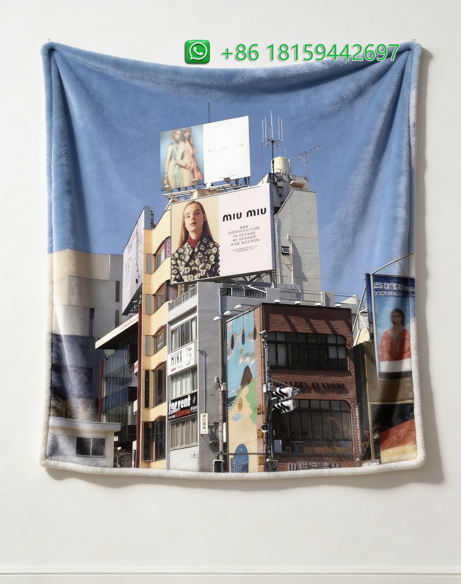 Miumiu Throw Blankets